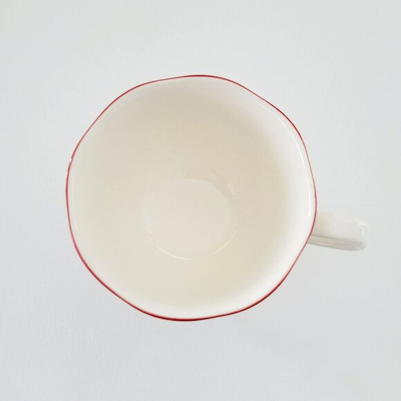 Vintage Nikko Precious Teacups & Saucers, 2 Sets, Red Poppy Flower Green Trim - Picture 14 of 16